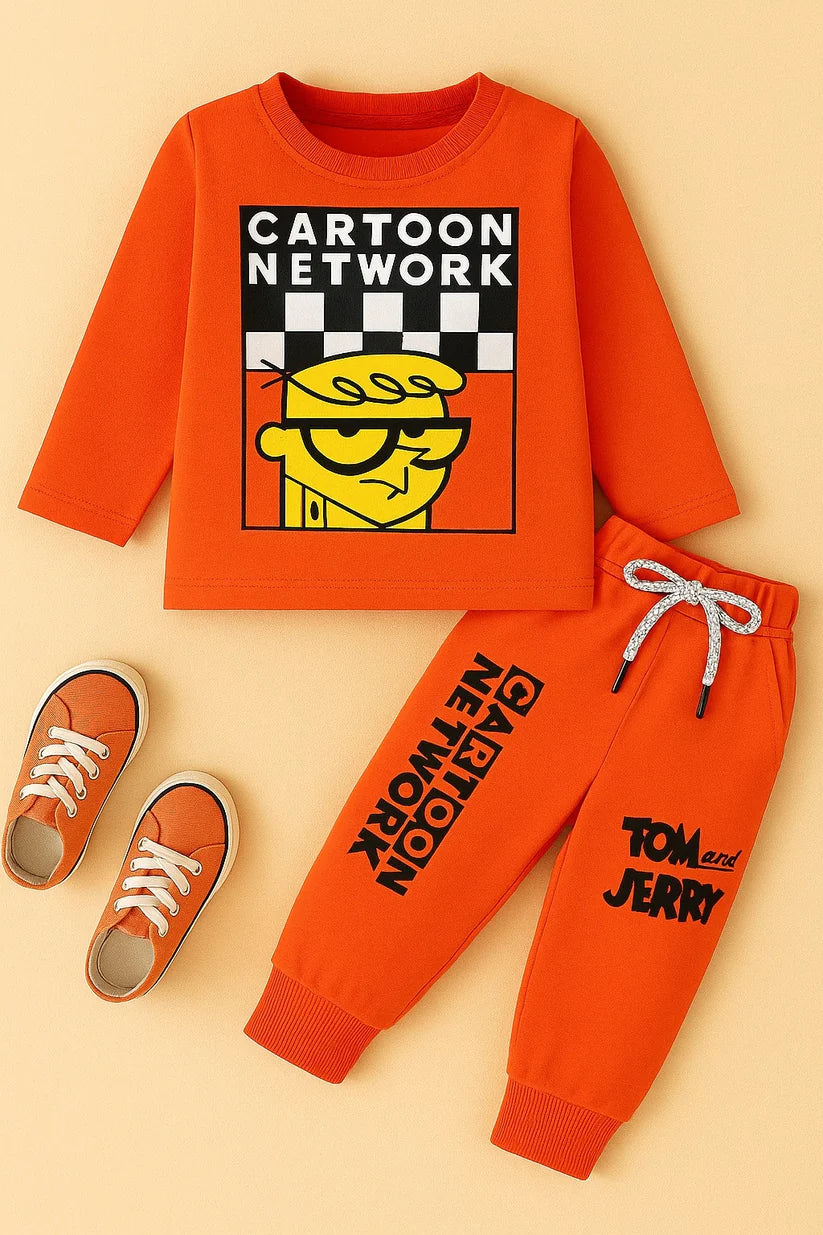 Printed Cotton Jersey Suit-TS026