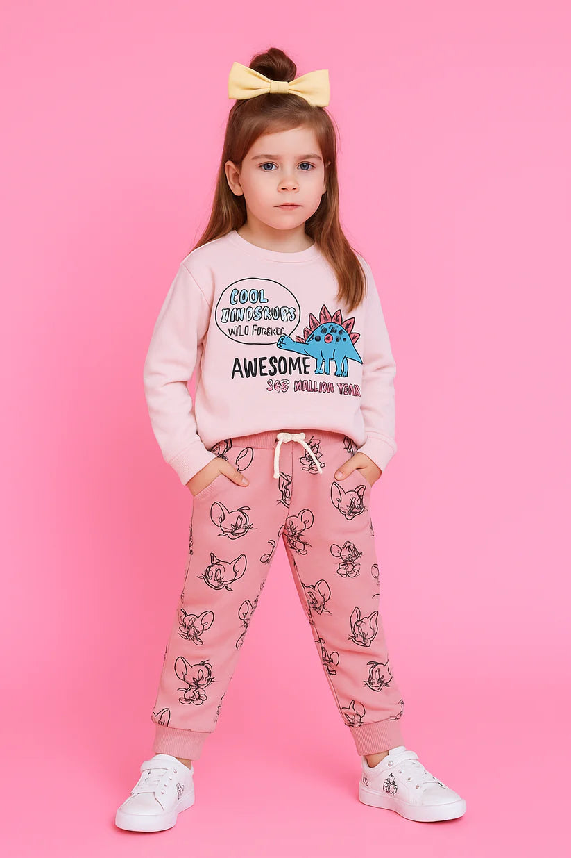 Printed Cotton Jersey Suit-TS002