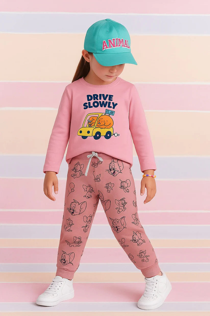 Printed Cotton Jersey Suit-TS018