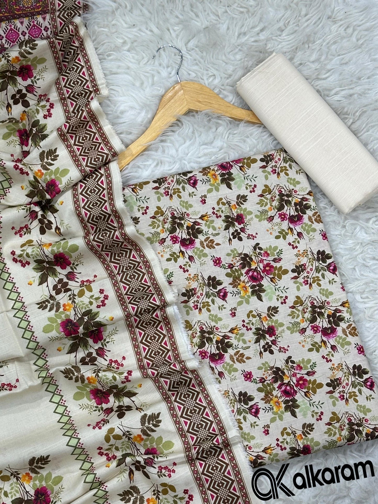 3pc Khaddar Alkaram-ZI008