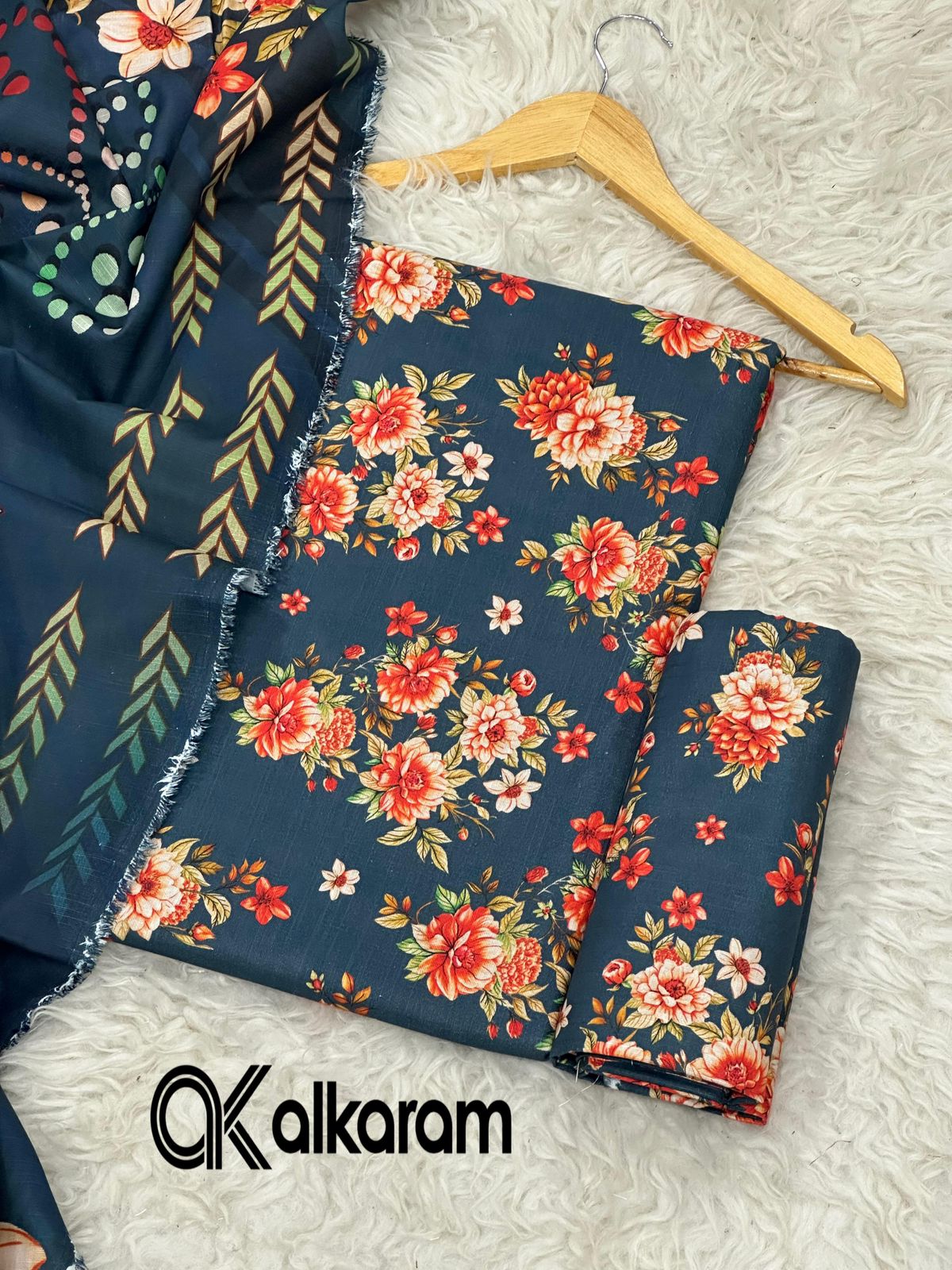 3pc Khaddar Alkaram-ZI042