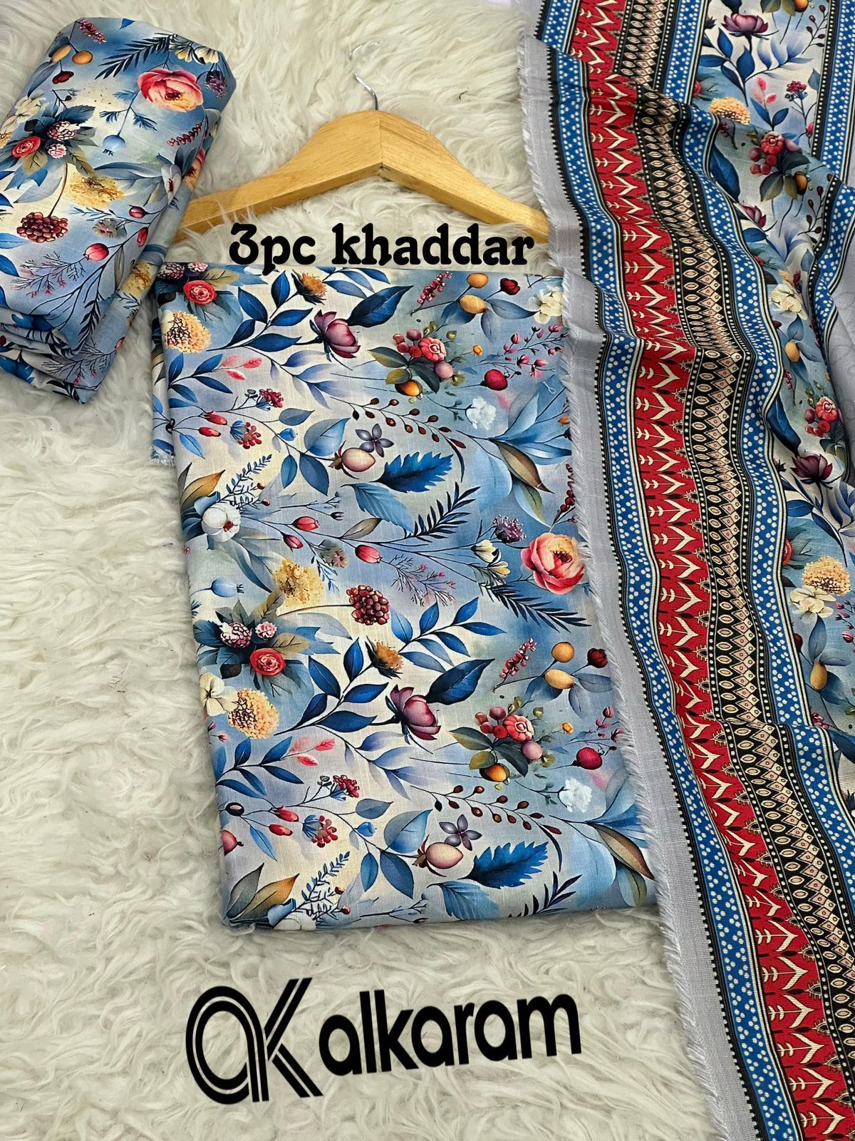 3pc Khaddar Alkaram-ZI049