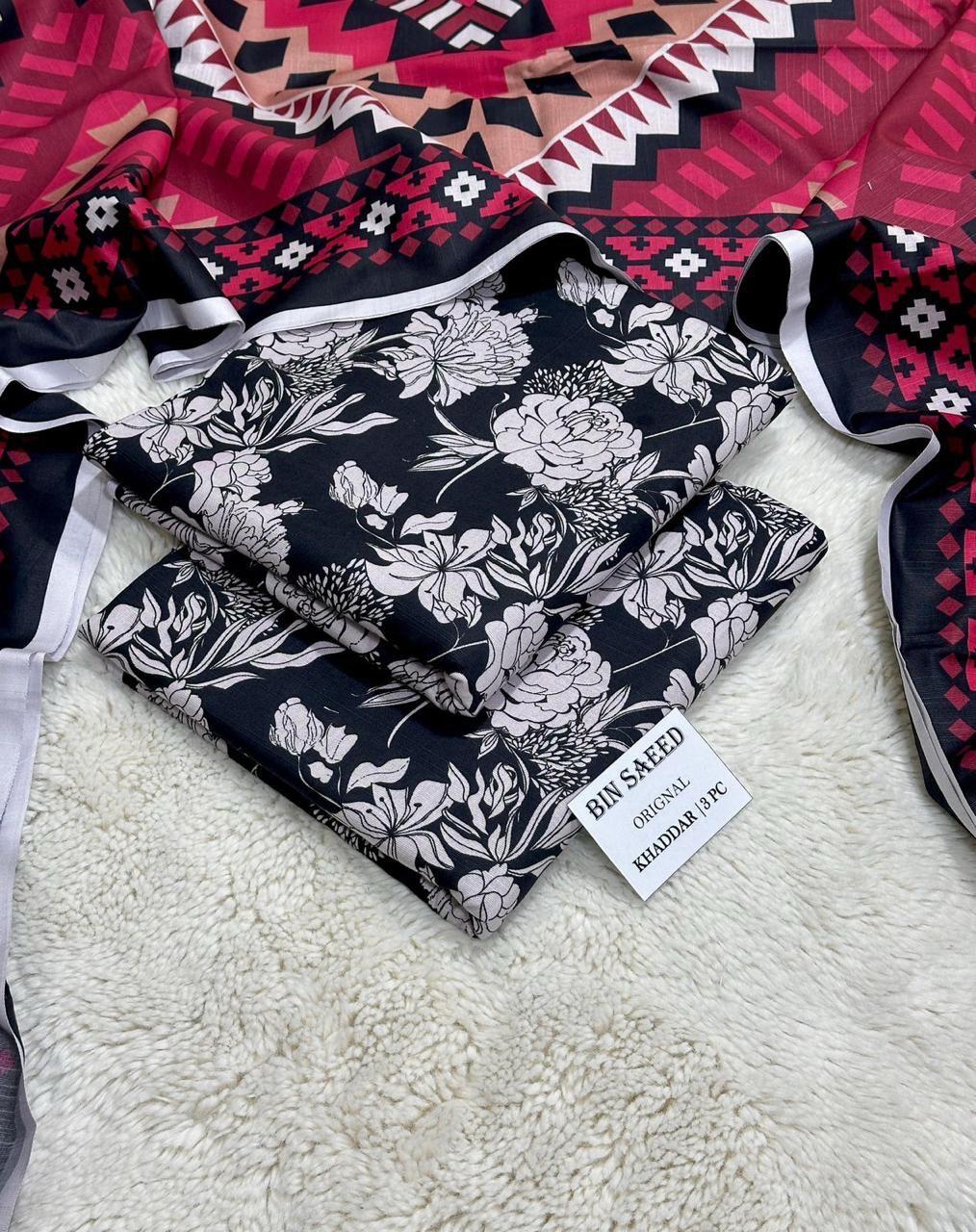 3pc Khaddar Bin Saeed-AH015