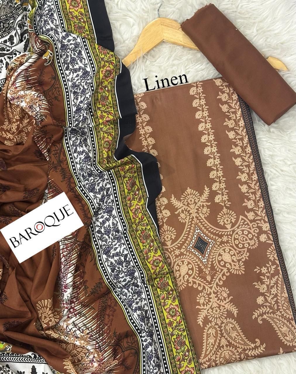 3pc Premium Linen-ZI009