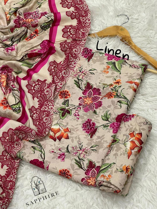 3pc Premium Linen-ZI018