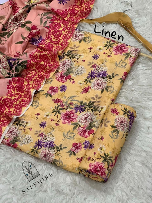 3pc Premium Linen-ZI023