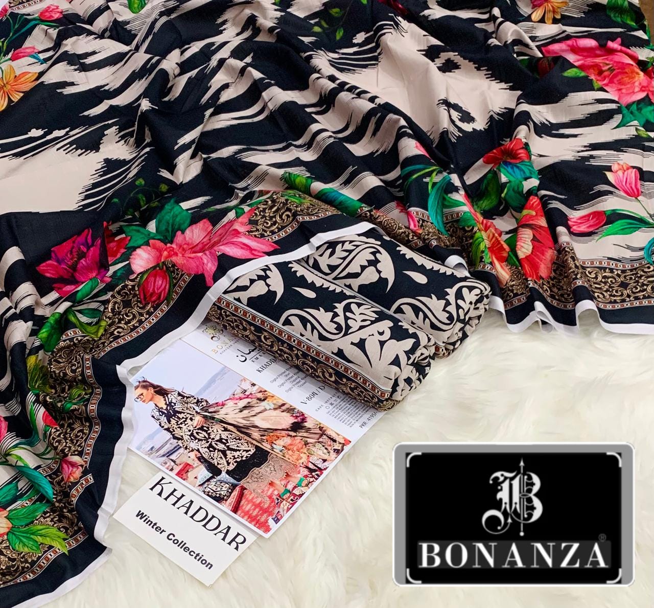 3pc Khaddar Bonanza-EM005