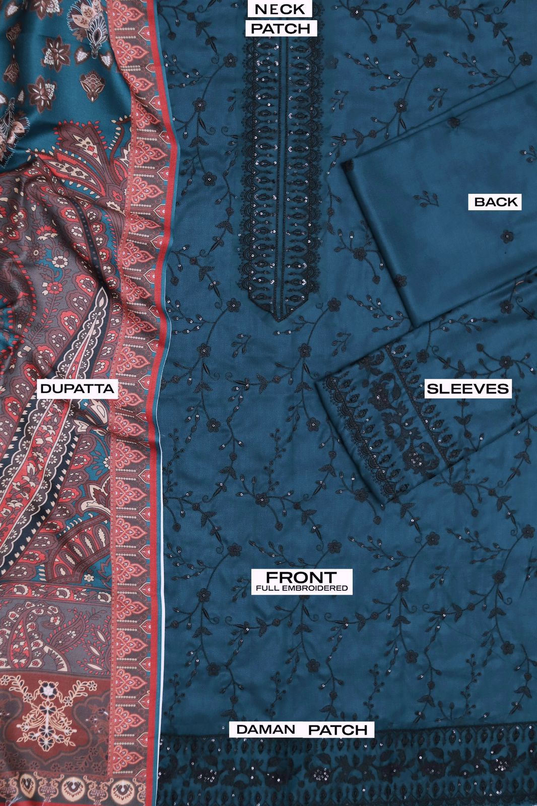 3pc Dhanak Asim Jofa-SD008