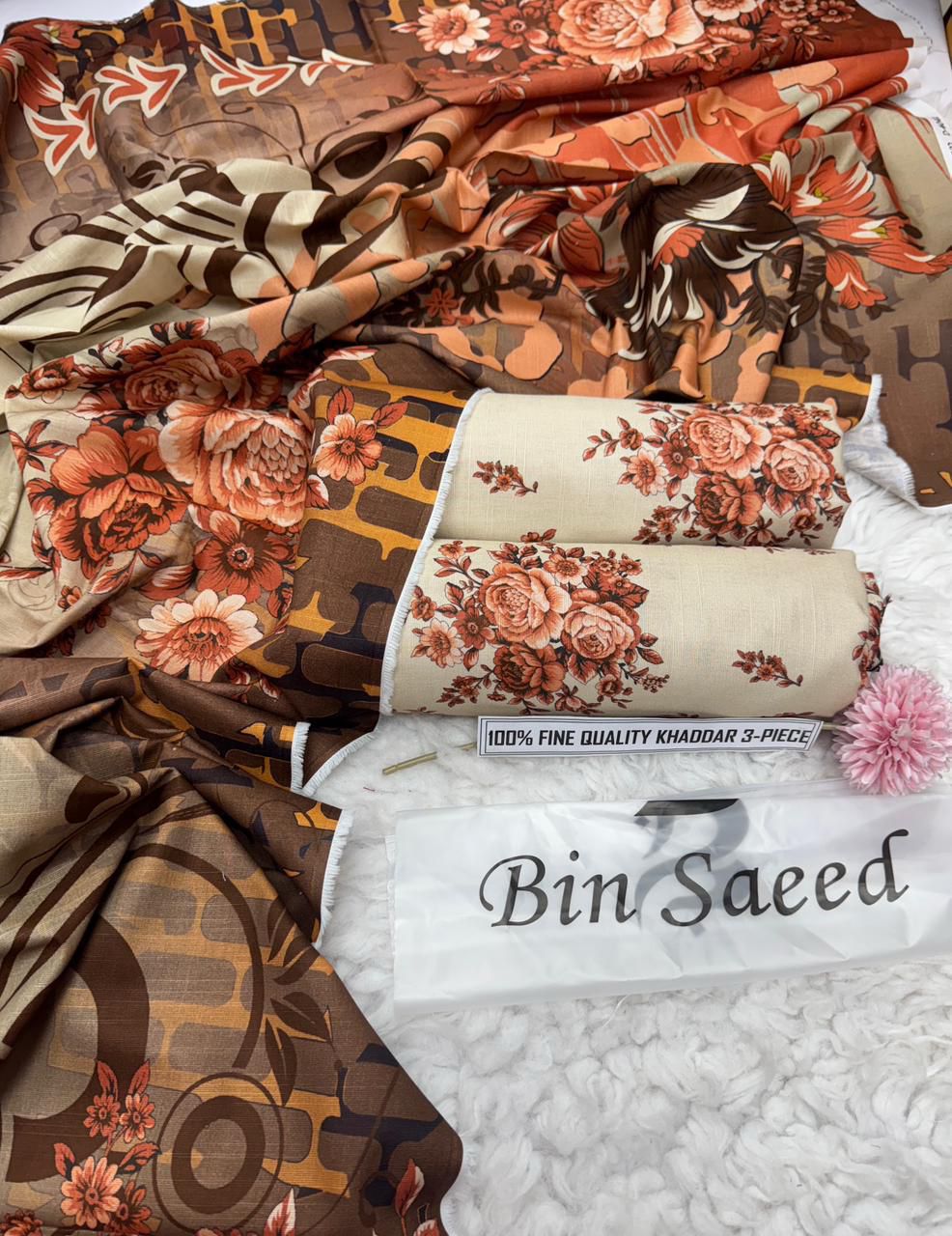 3pc Khaddar Bin Saeed-FF022