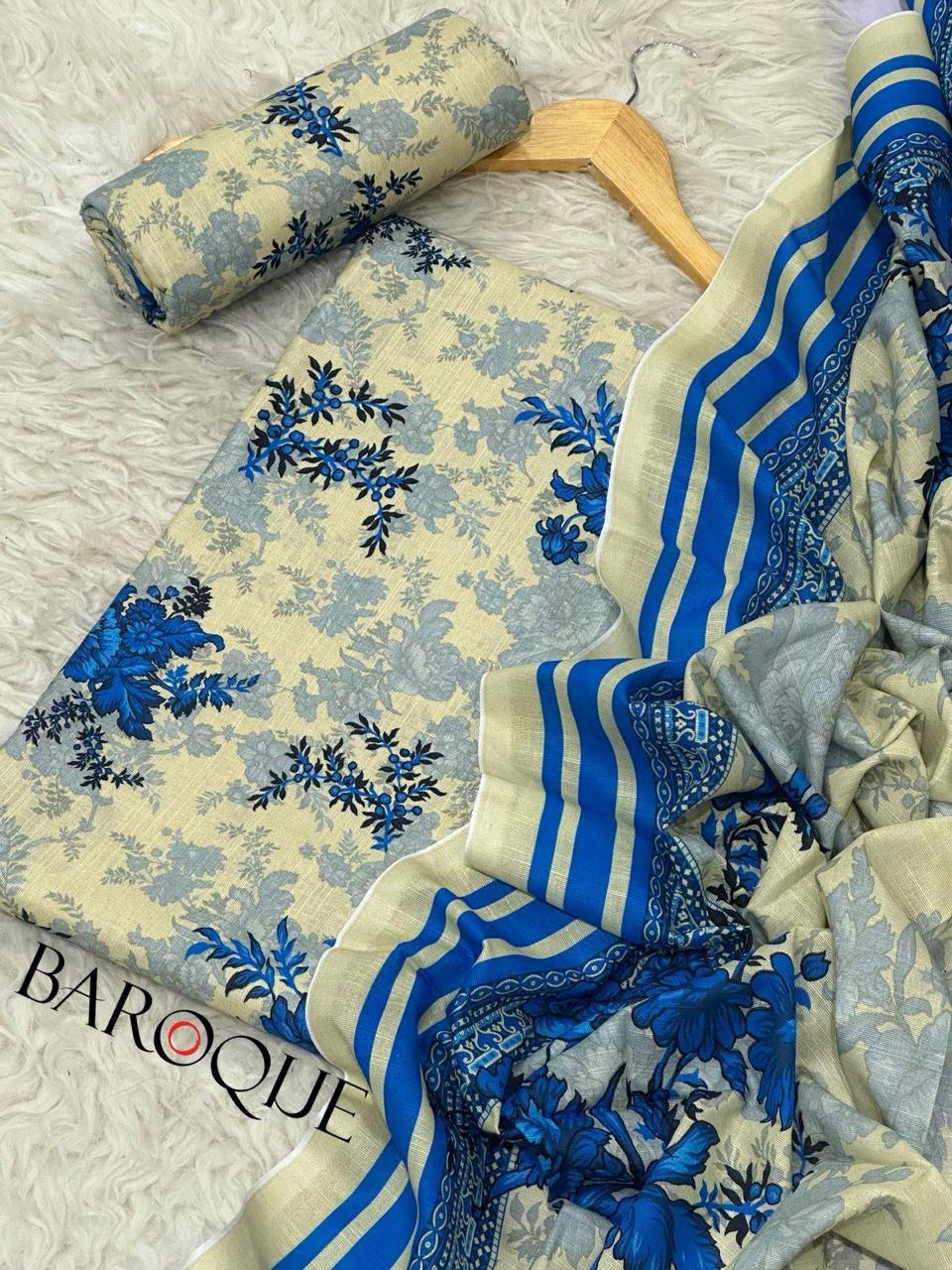3pc Khaddar Baroque-ZI021