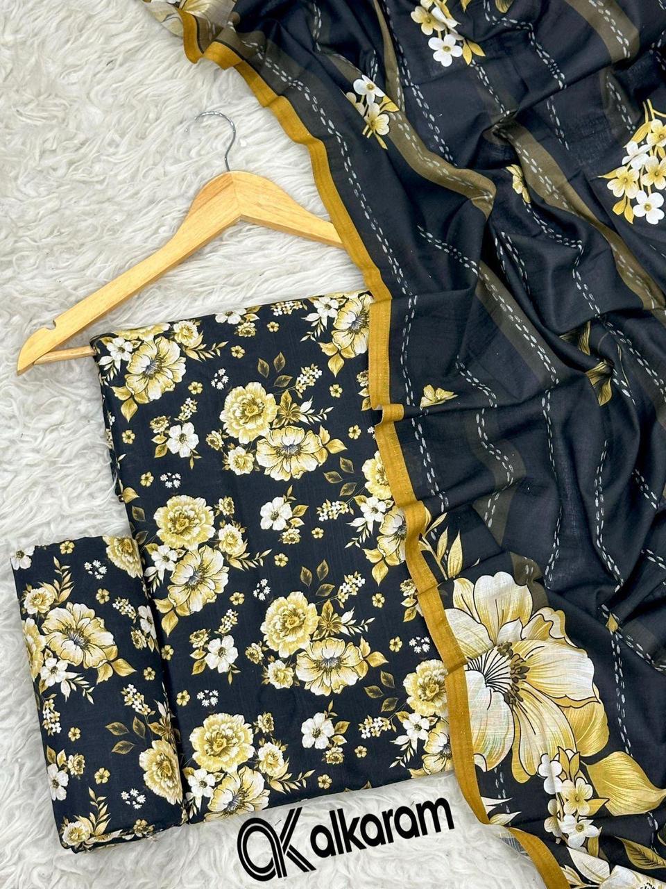 3pc Khaddar Alkaram-ZI010