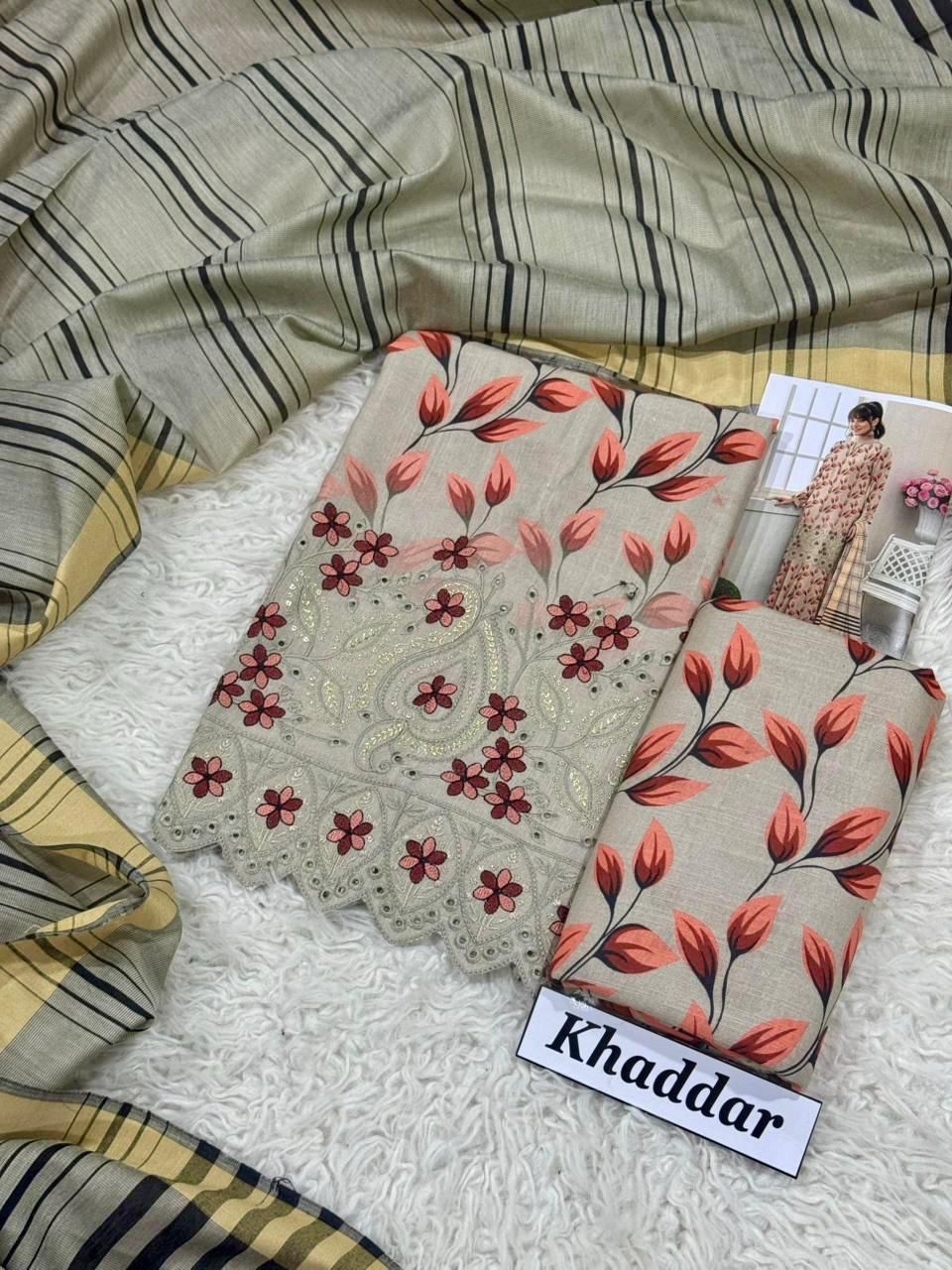 3pc Khaddar Bint e Naaz-ZI007