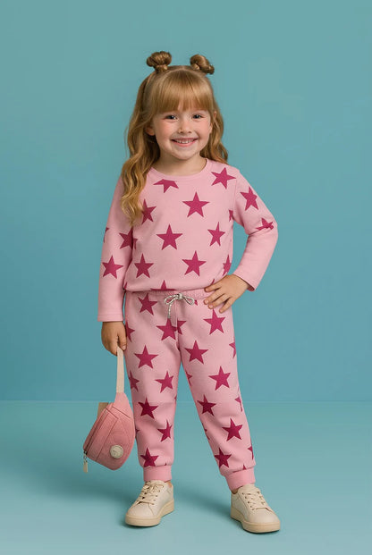 Printed Cotton Jersey Suit-TS020