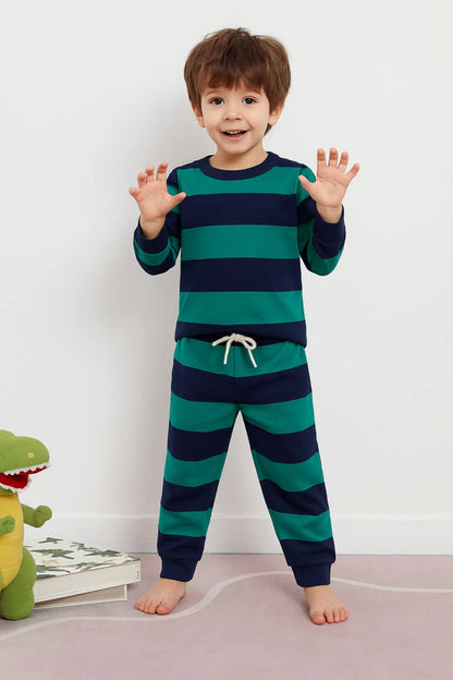 Printed Cotton Jersey Suit-TS021