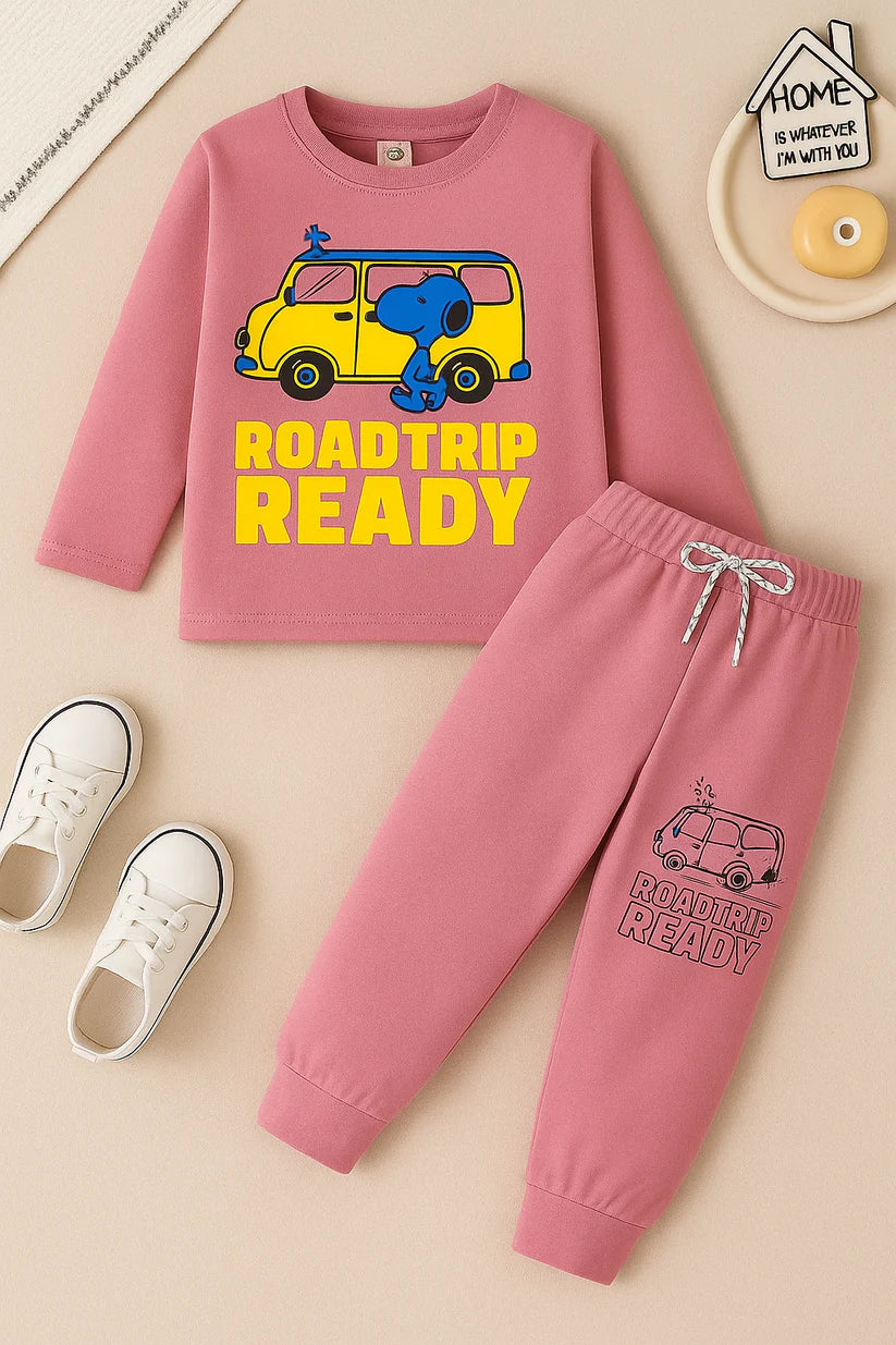 Printed Cotton Jersey Suit-TS023