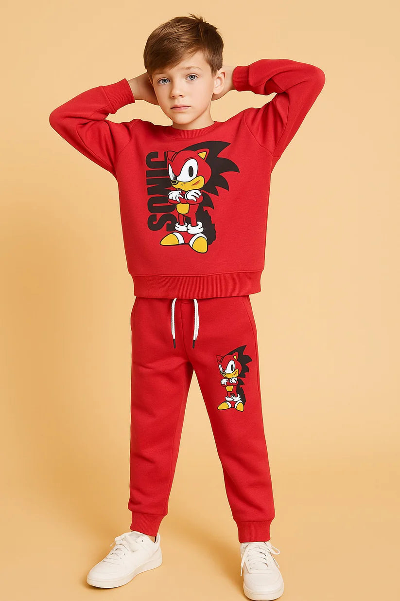 Printed Cotton Jersey Suit-TS024