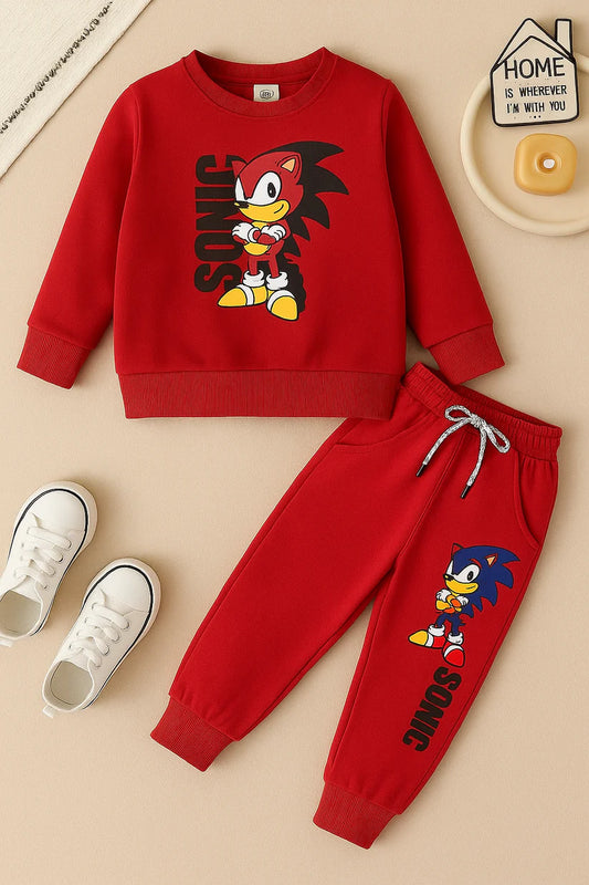 Printed Cotton Jersey Suit-TS024