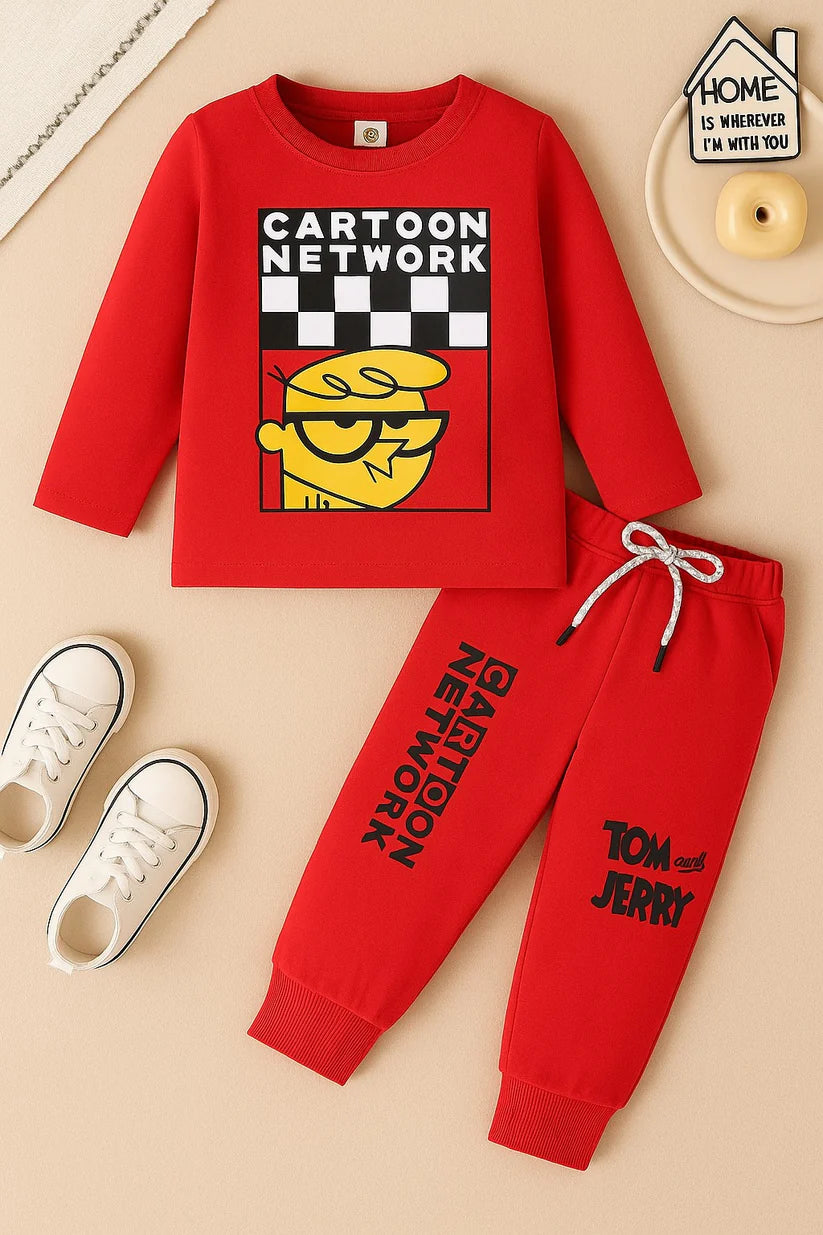 Printed Cotton Jersey Suit-TS025