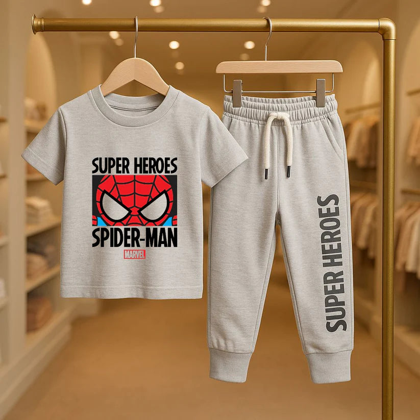 Printed Cotton Jersey Suit-TS014