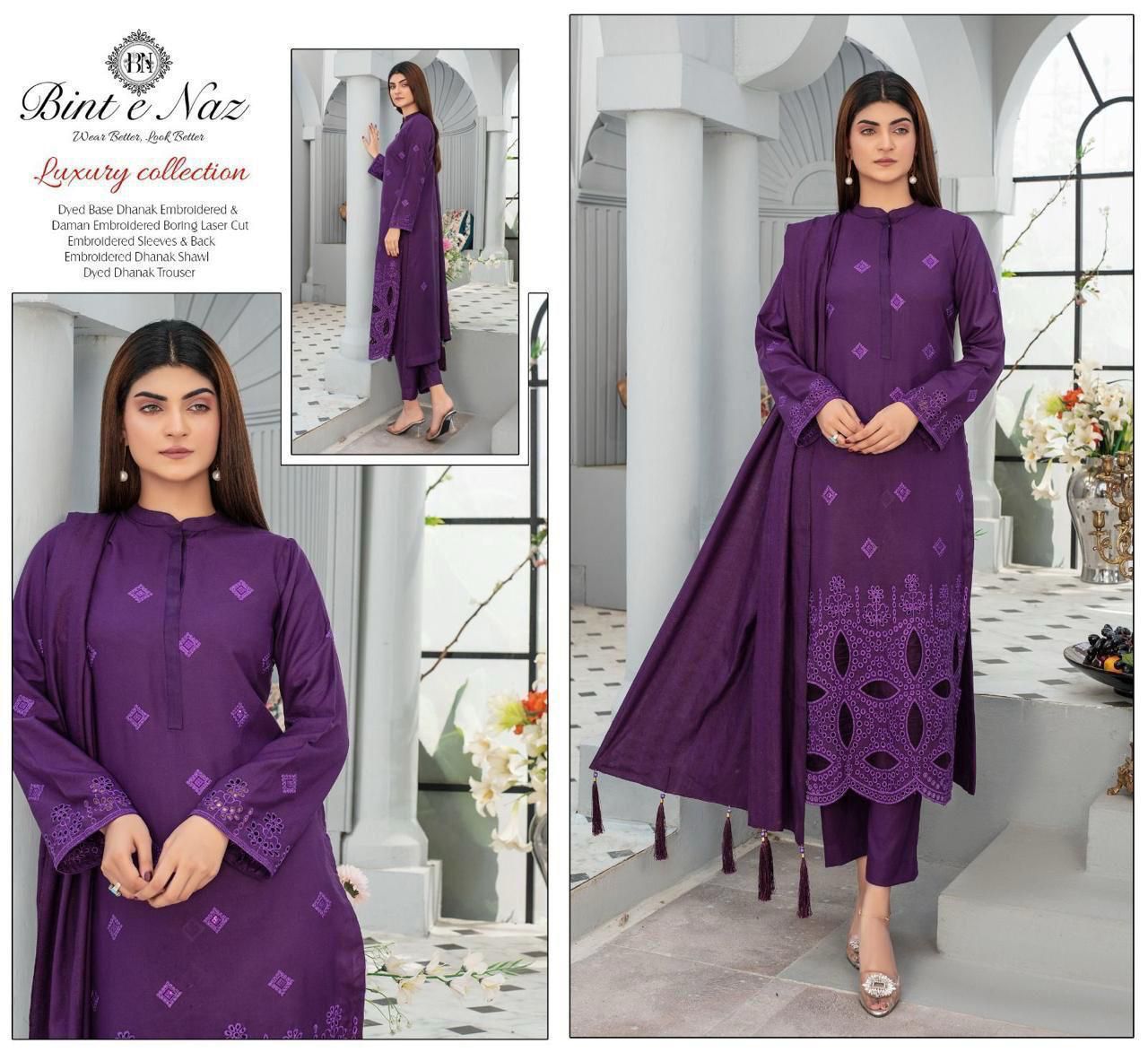 3pc Dhanak Bint e Naaz-ZI001