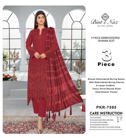 3pc Dhanak Bint e Naaz-ZI004
