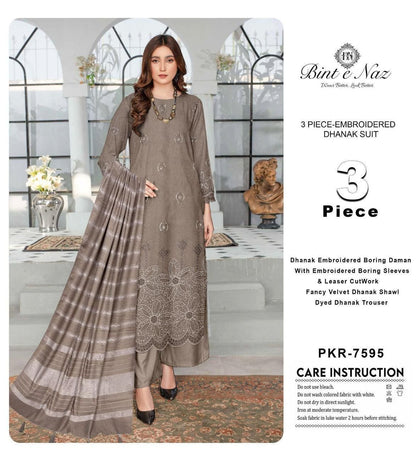 3pc Dhanak Bint e Naaz-ZI010