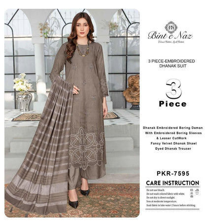 3pc Dhanak Bint e Naaz-ZI016