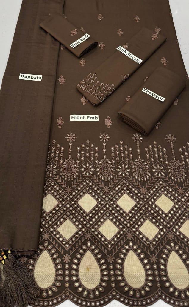 3pc Dhanak Bint e Naaz-ZI015