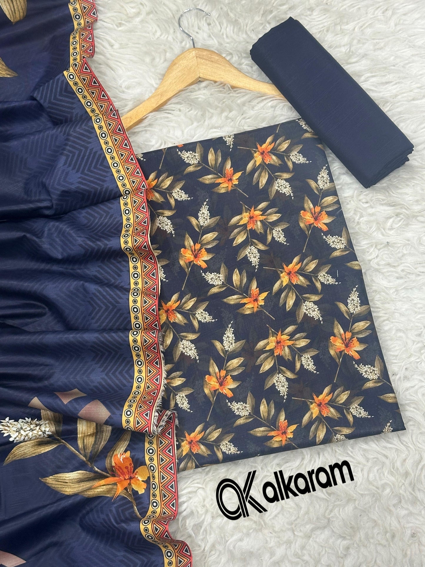 3pc Khaddar Alkaram-ZI004