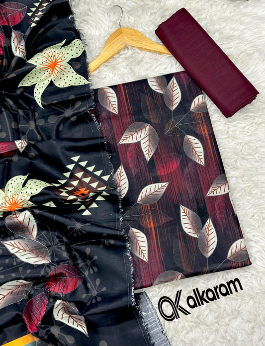 3pc Khaddar Alkaram-ZI005