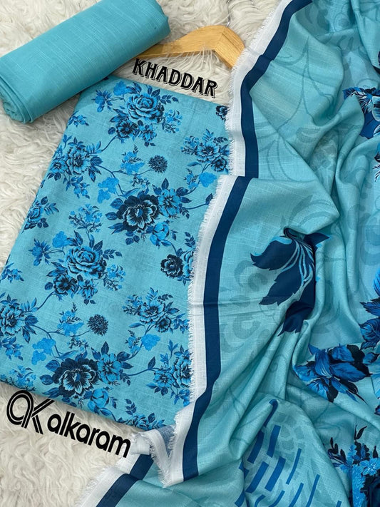 3pc Khaddar Alkaram-ZI015