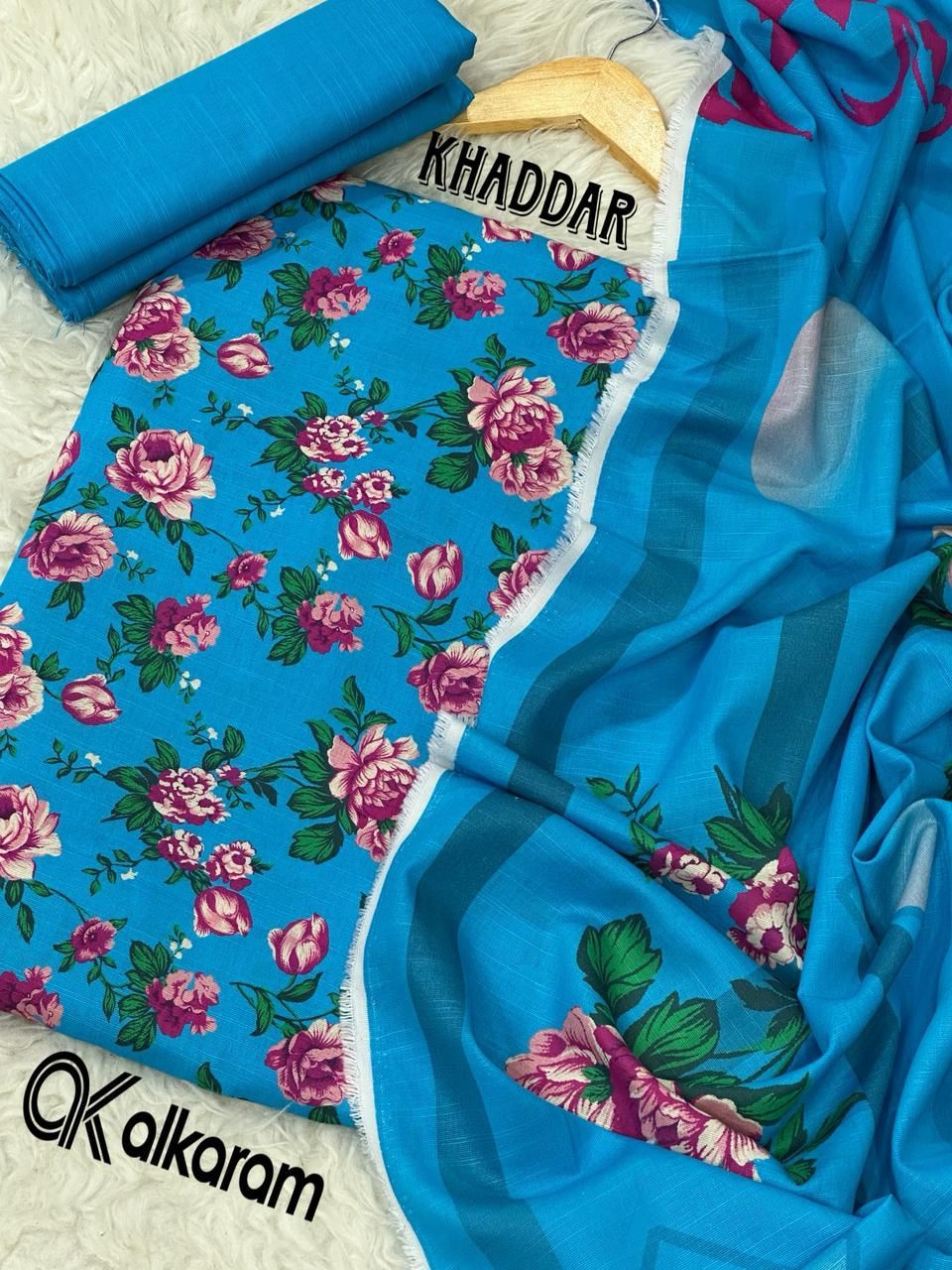 3pc Khaddar Alkaram-ZI020