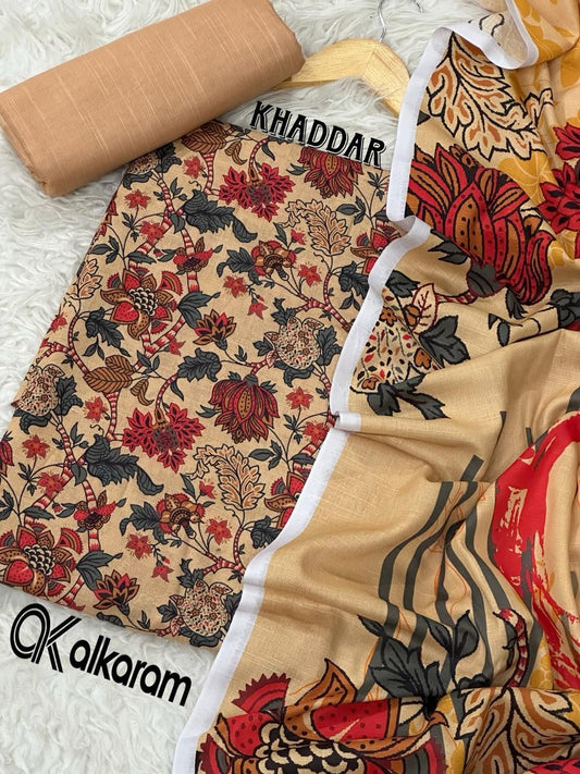 3pc Khaddar Alkaram-ZI016