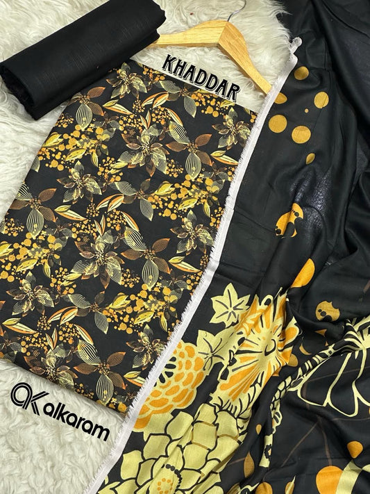 3pc Khaddar Alkaram-ZI017