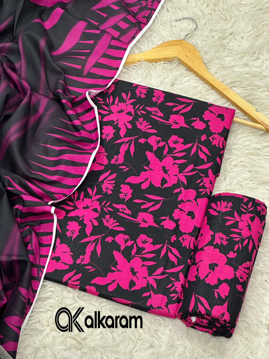 3pc Khaddar Alkaram-ZI035