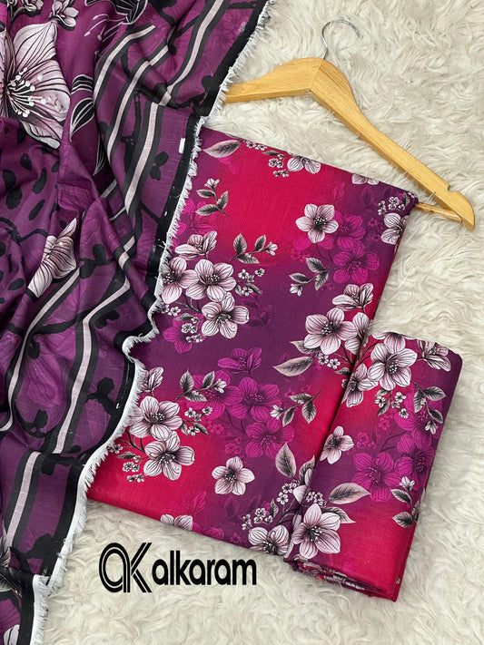 3pc Khaddar Alkaram-ZI039