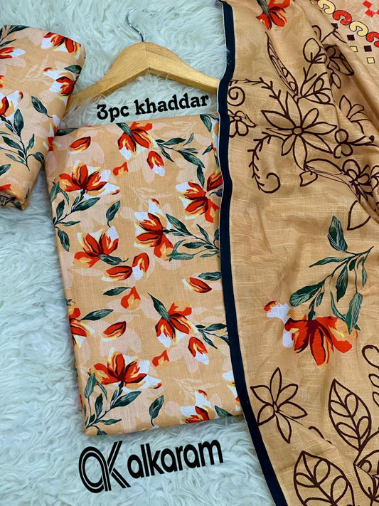 3pc Khaddar Alkaram-ZI050