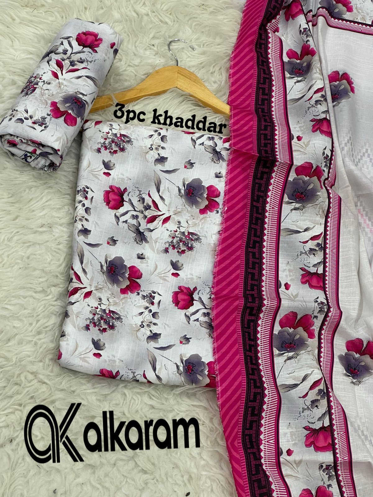 3pc Khaddar Alkaram-ZI053