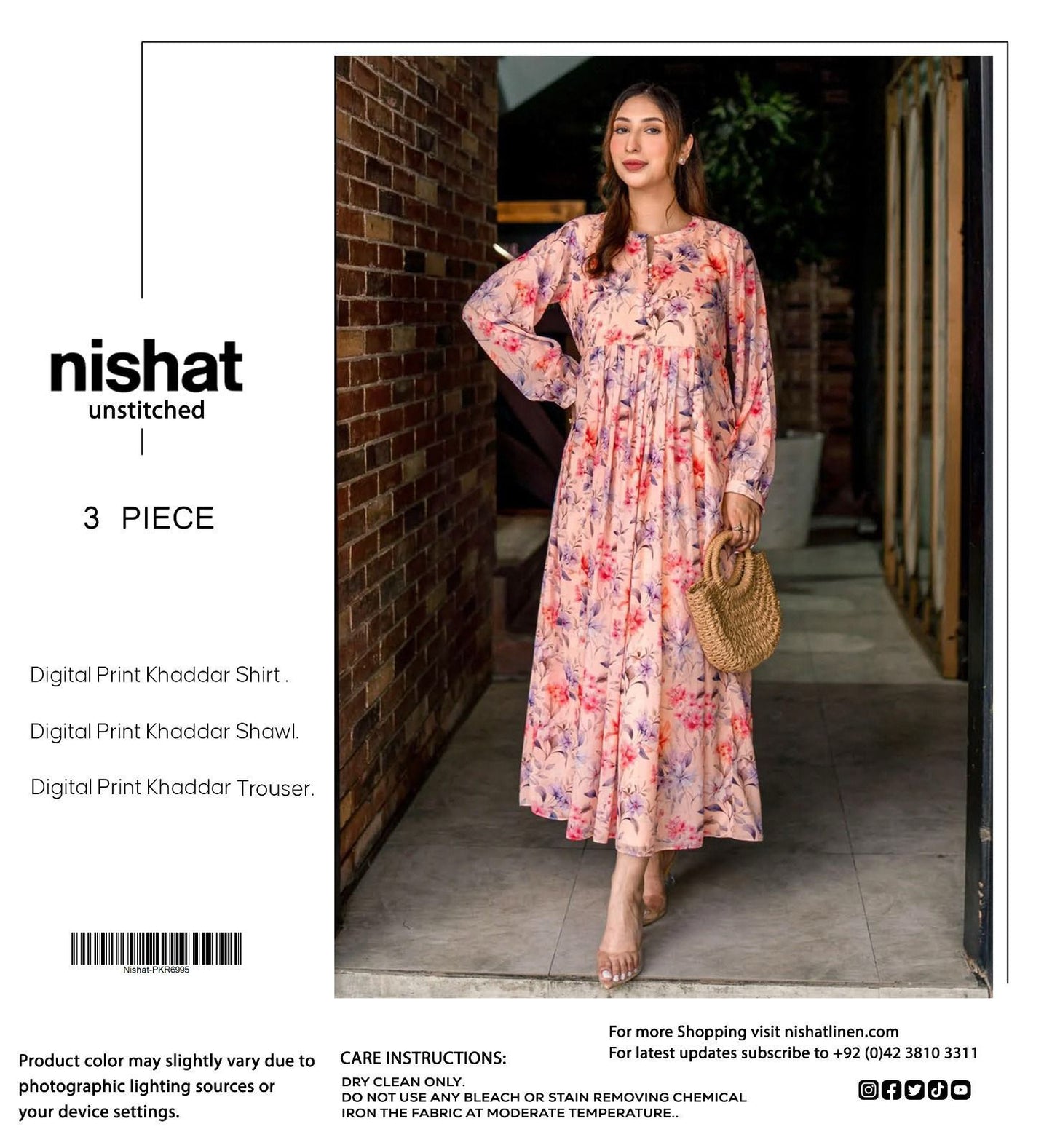 3pc Khaddar Nishat-ZI055