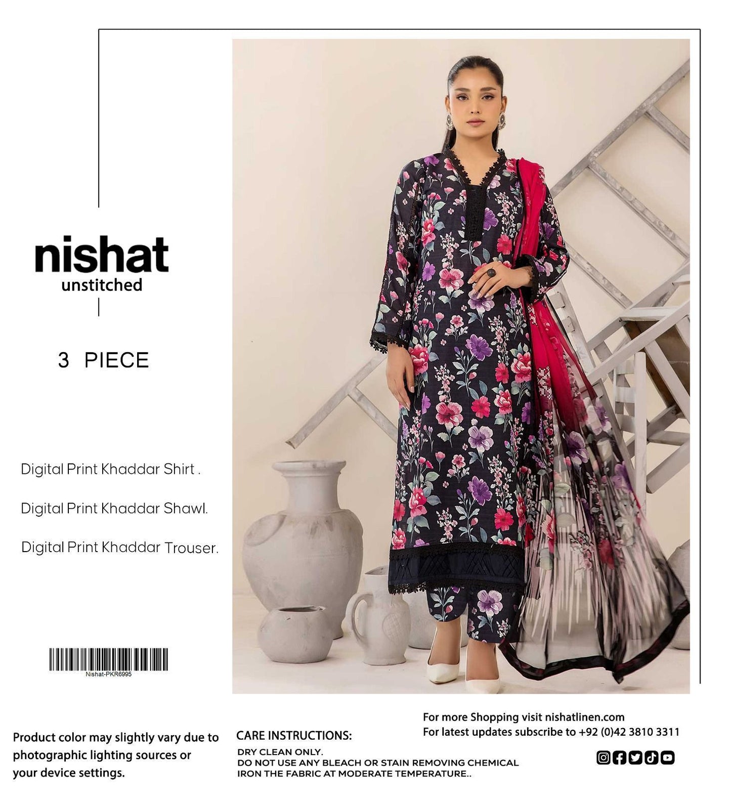 3pc Khaddar Nishat-ZI059