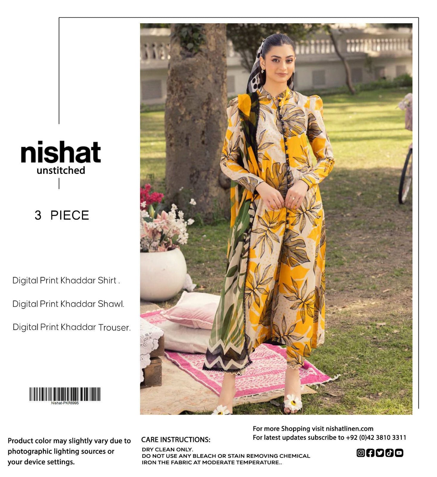 3pc Khaddar Nishat-ZI062