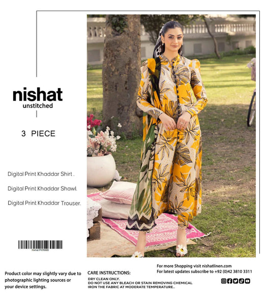 3pc Khaddar Nishat-ZI062
