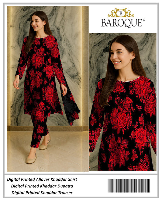 3pc Khaddar Baroque-AS001