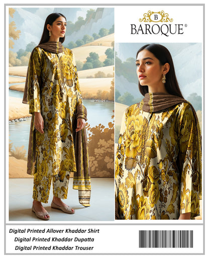 3pc Khaddar Baroque-AS003
