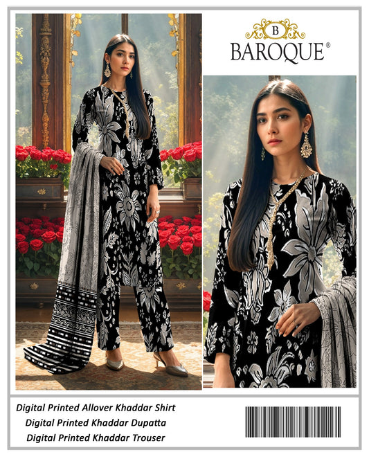 3pc Khaddar Baroque-AS002