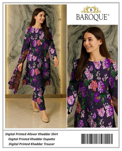 3pc Khaddar Baroque-AS006