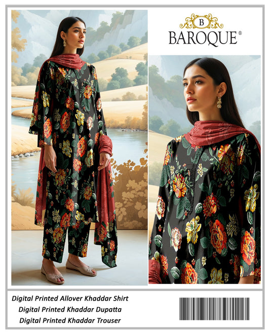 3pc Khaddar Baroque-AS004