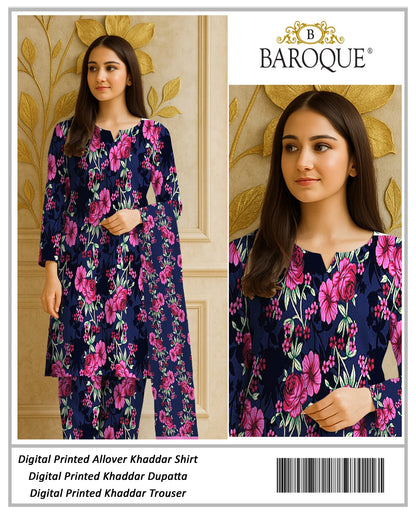 3pc Khaddar Baroque-AS008