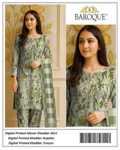 3pc Khaddar Baroque-AS010