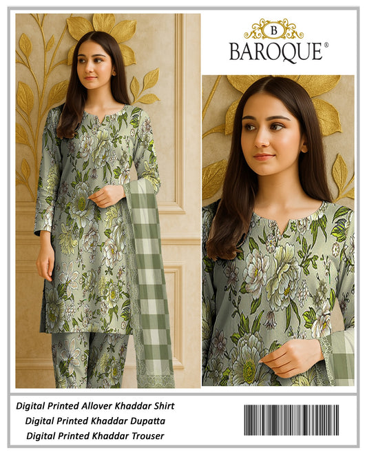 3pc Khaddar Baroque-AS010